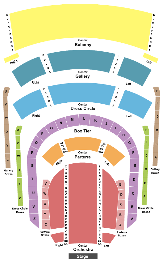 Smith Center Phantom of the Opera Seating Chart